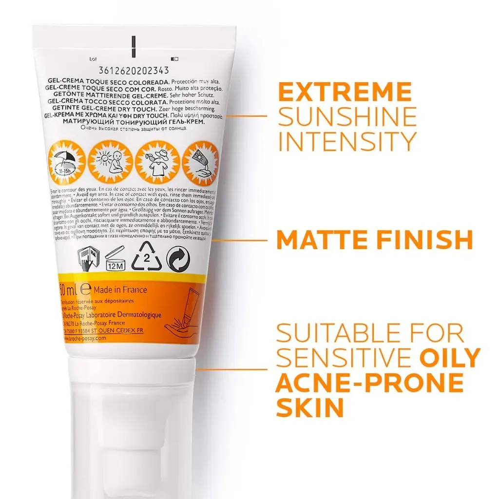 La Roche Posay ANTHELIOS XL Tinted Dry Touch Gel-Cream SPF50 plus - 50ml5.webp