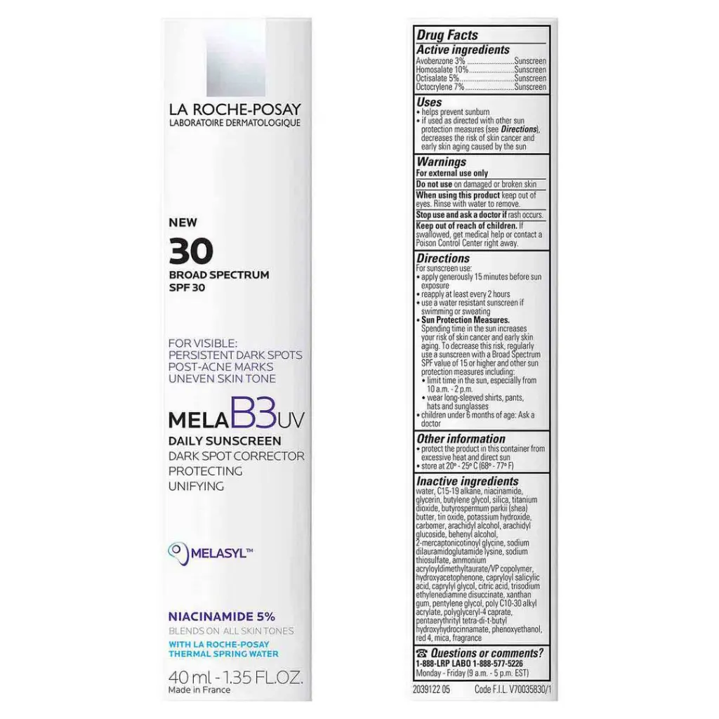 La Roche Posay Mela B3 UV Daily Moisturizer SPF 30 With Melasyl™ + Niacinamide - 40ml7.webp