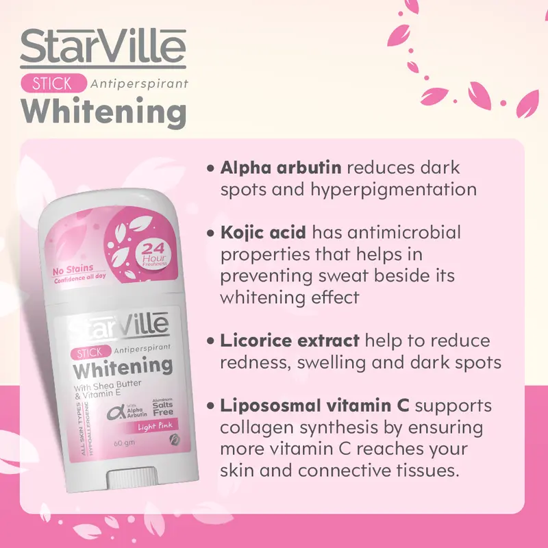 StarVille Whitening Stick Light Pink - 60 ml2.webp