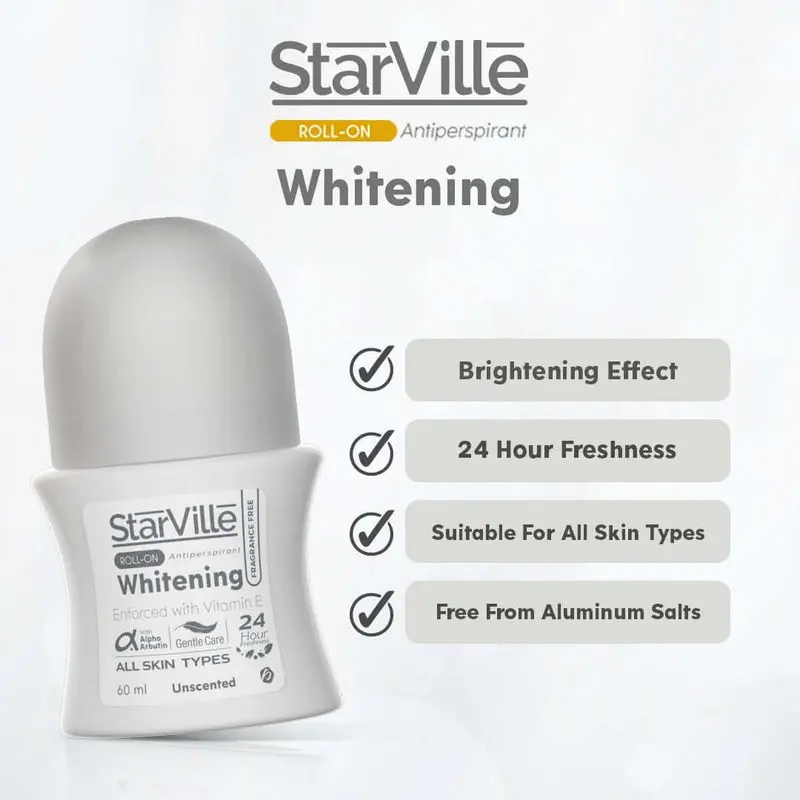 Starville Whitening Roll On Fragrance Free - 60 ml2.webp