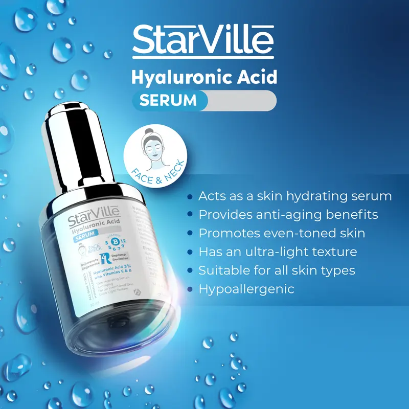 StarVille Hyaluronic Acid Serum - 30ml3.webp
