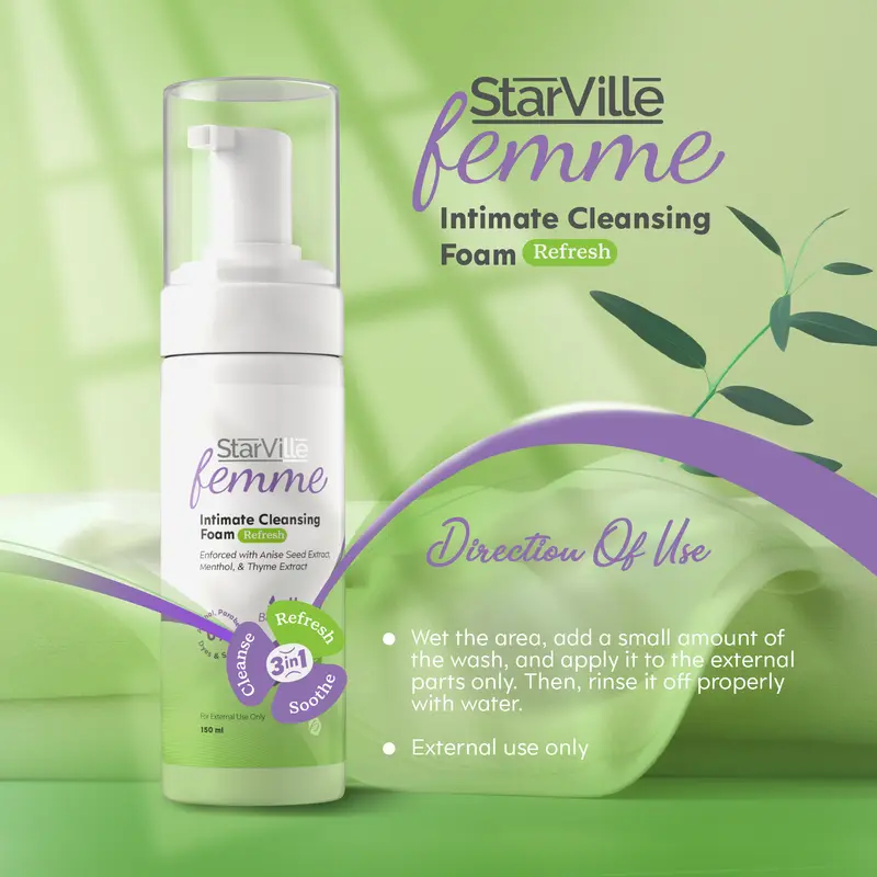StarVille Femme Intimate Cleansing Foam Refresh - 150 ml2.webp
