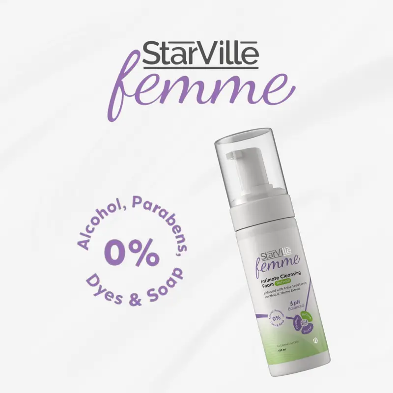 StarVille Femme Intimate Cleansing Foam Refresh - 150 ml5.webp