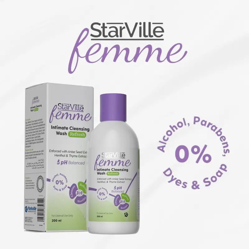 StarVille Femme Intimate Cleansing Wash Refresh 200 ml6.webp
