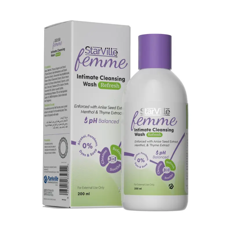 StarVille Femme Intimate Cleansing Wash Refresh 200 ml7.webp