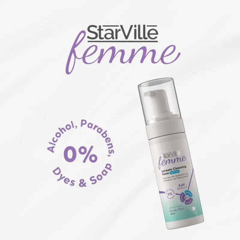 StarVille Femme Intimate Cleansing Foam Hydrate - 150 ml5.webp
