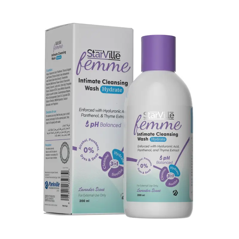 StarVille Femme Intimate Cleansing Wash Hydrate - 200 ml7.webp