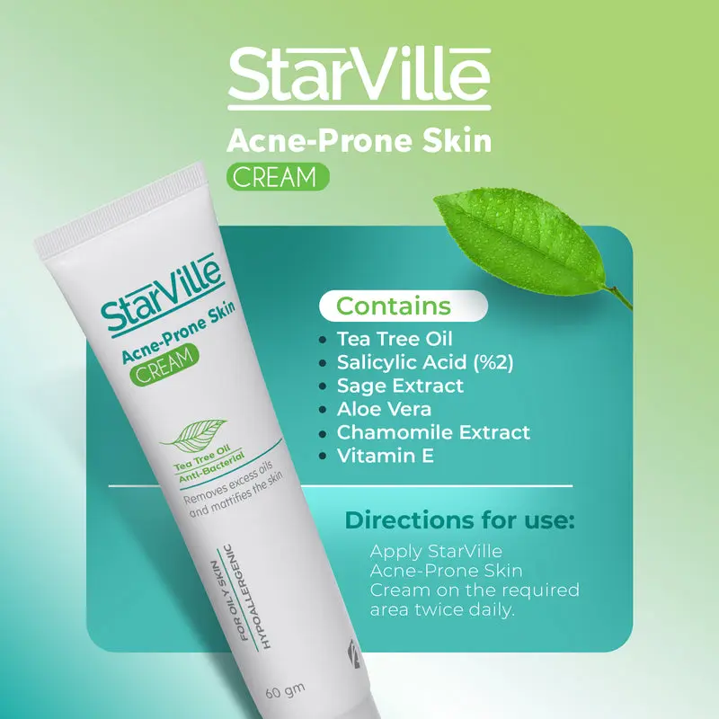 Starville Acne Prone Skin Cream - 60 gm4.webp