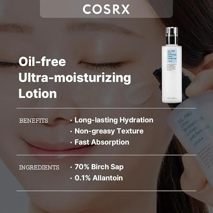 Cosrx Oil-Free Ultra Daily Acne Facial Moisturizing Lotion - 100ml2.webp