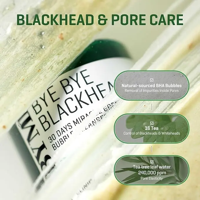 SOME BY MI Bye Bye Blackhead 30 Days Miracle Green Tea Tox Bubble Cleanser3.webp