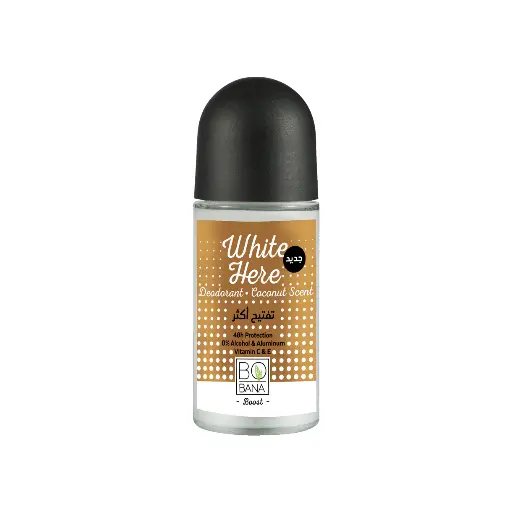 [koz143] Bobana White Deodorant with Coconut Scent 50ml