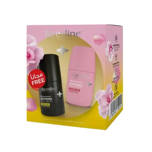 [koz1419] Beesline Whitening Roll-On Deodorant - S. Dry -Jouri Rose + Roll On Deo -S. Dry - Active Fresh (Free)