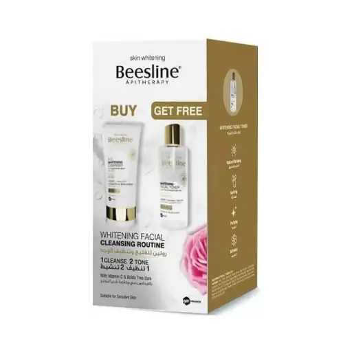 [koz1424] Beesline 4in1 Whitening Cleanser - 150 ml & Whitening Facial Toner - 200 ml (1+1) Promo Pack 