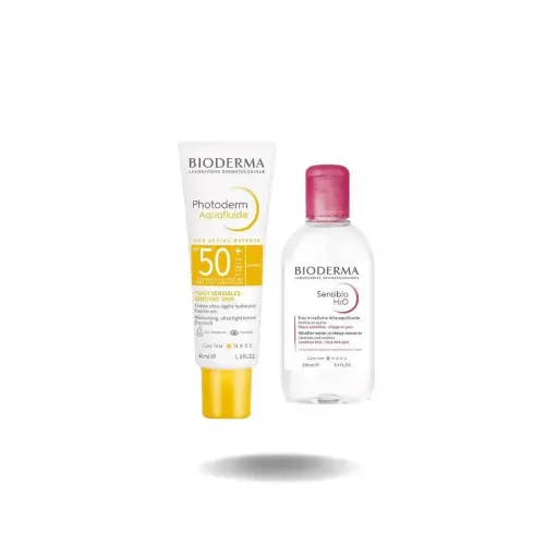 [koz1527] Bioderma Photoderm Aquafluide + Sensibio H2O 250ml 1+1