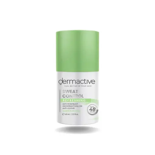 [Koz1397] Dermactive Sweat Control Refreshing Deodorant Roll On - 60 Ml 
